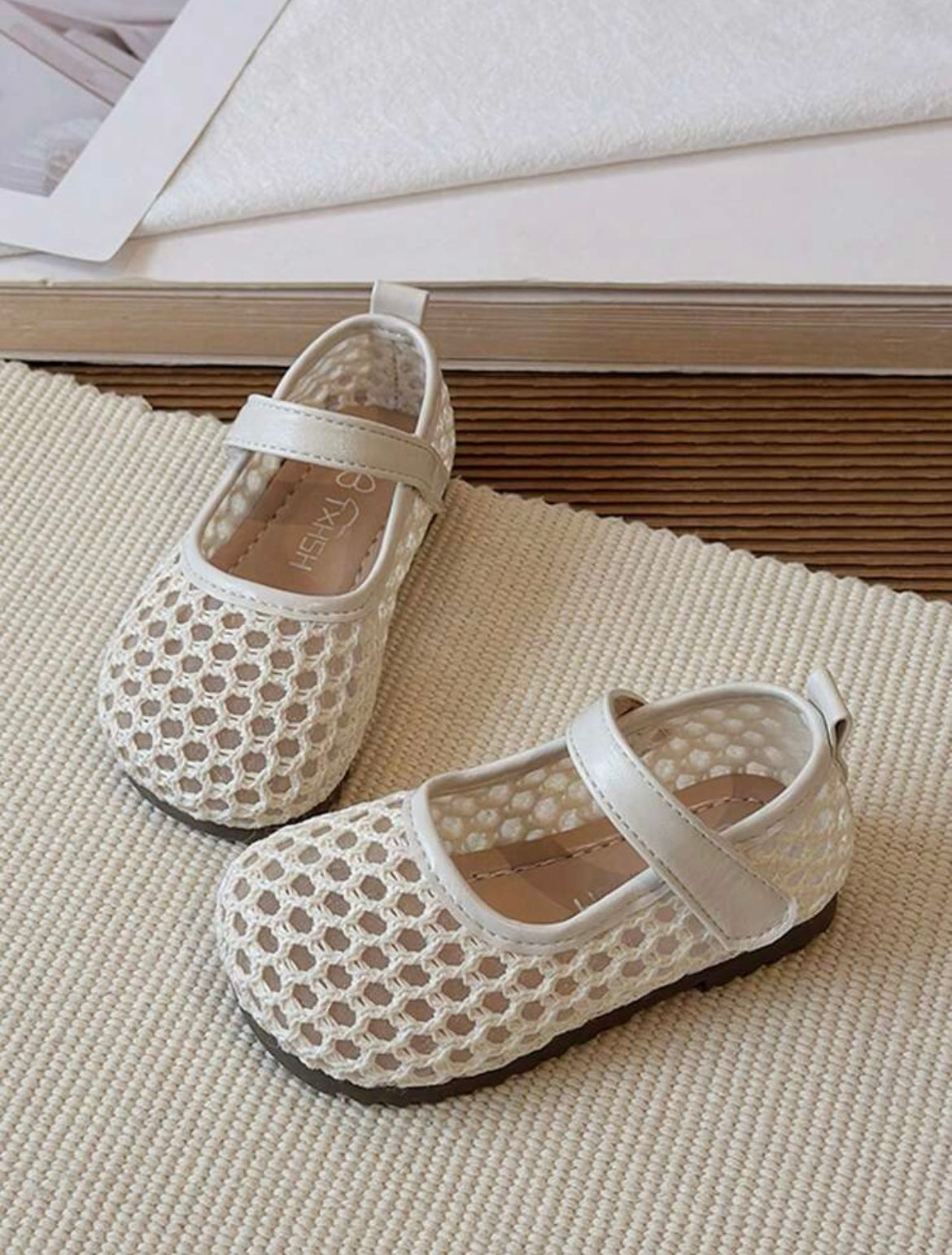 Offwhite Breathable Baby Flat Shoes