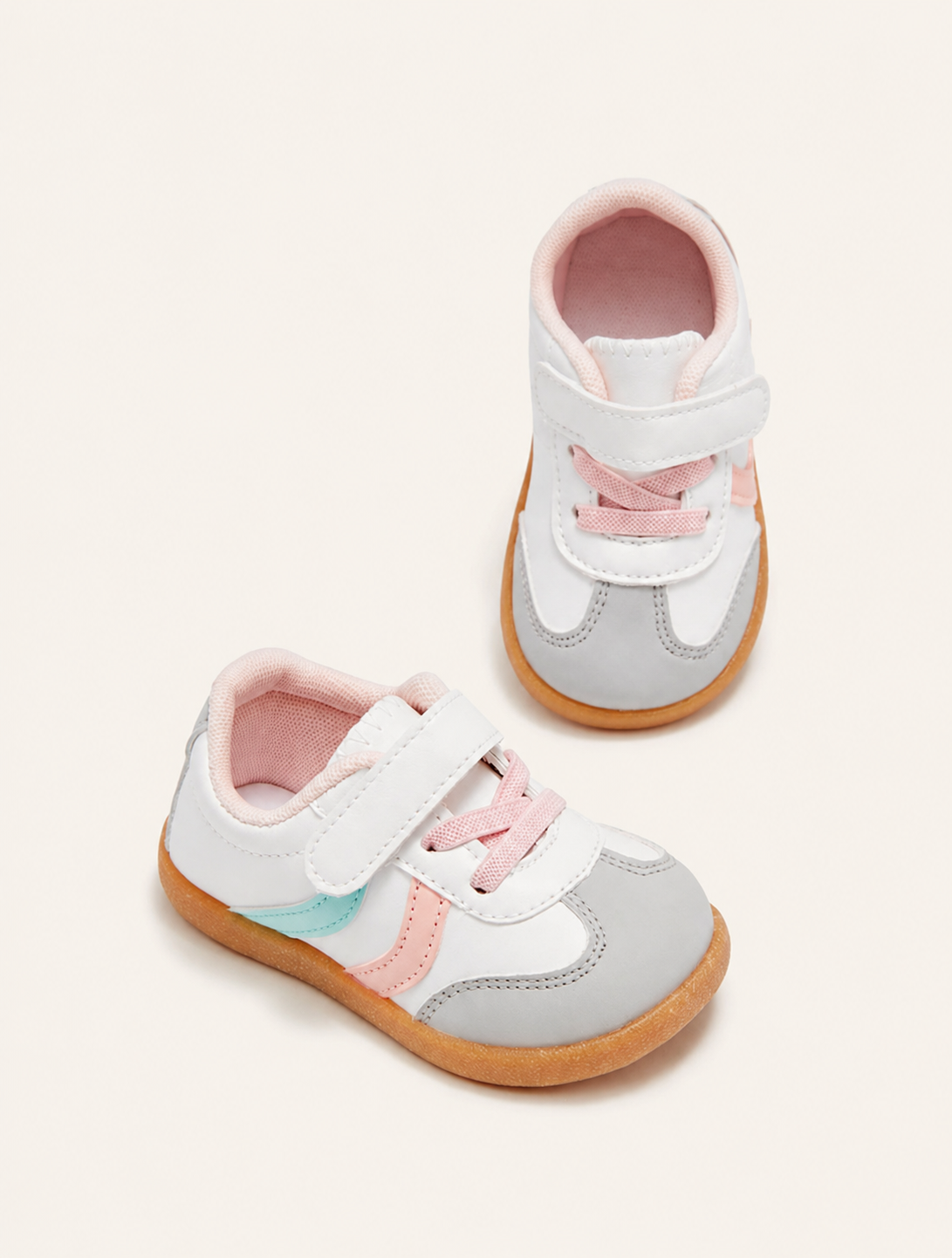 Pink and Gray Casual Shoes
