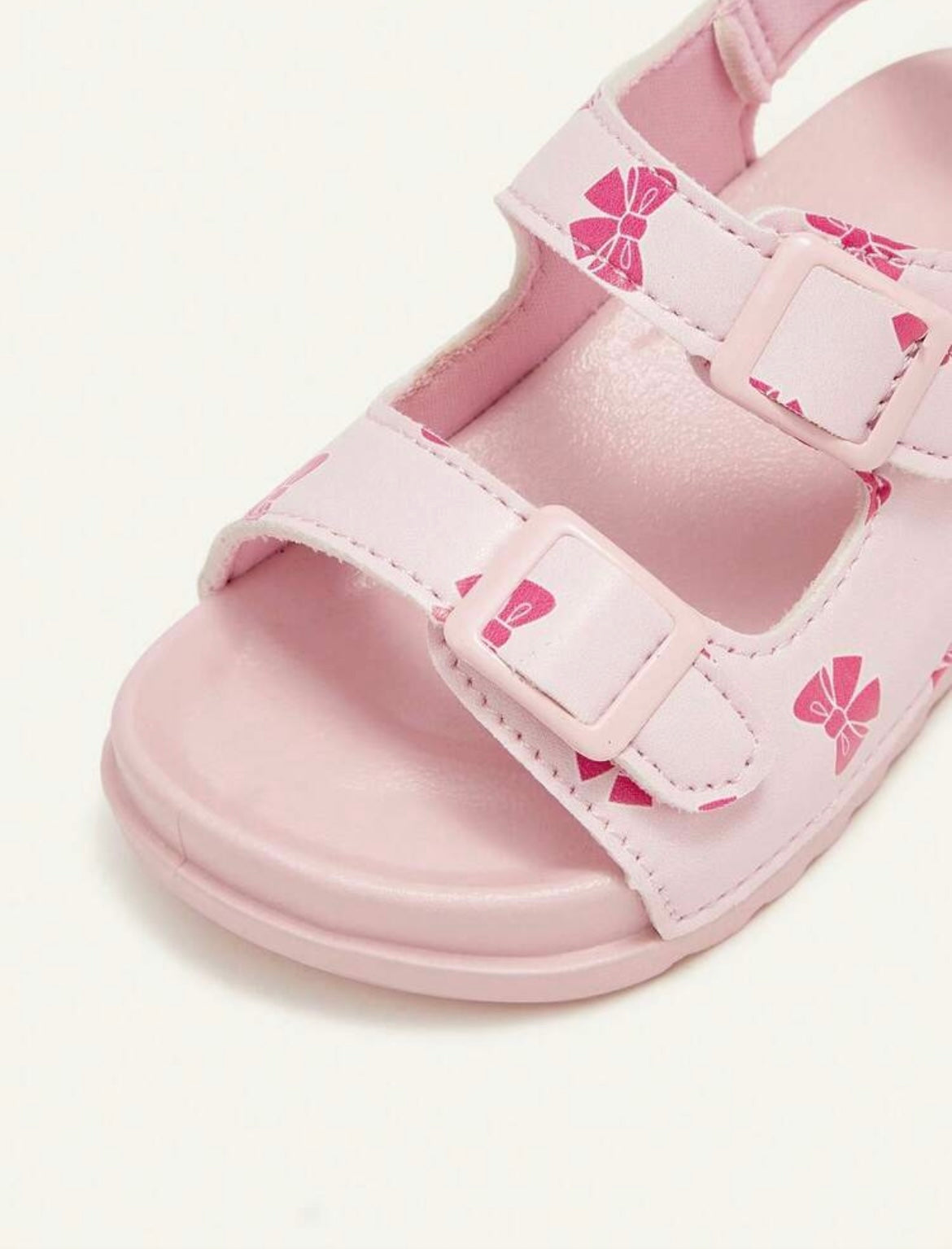 Pink Bows Flat Girl Sandals