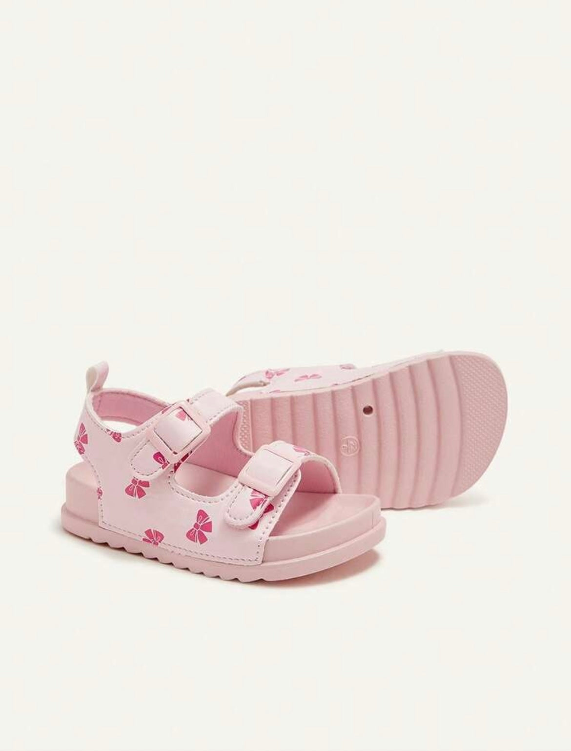Pink Bows Flat Girl Sandals