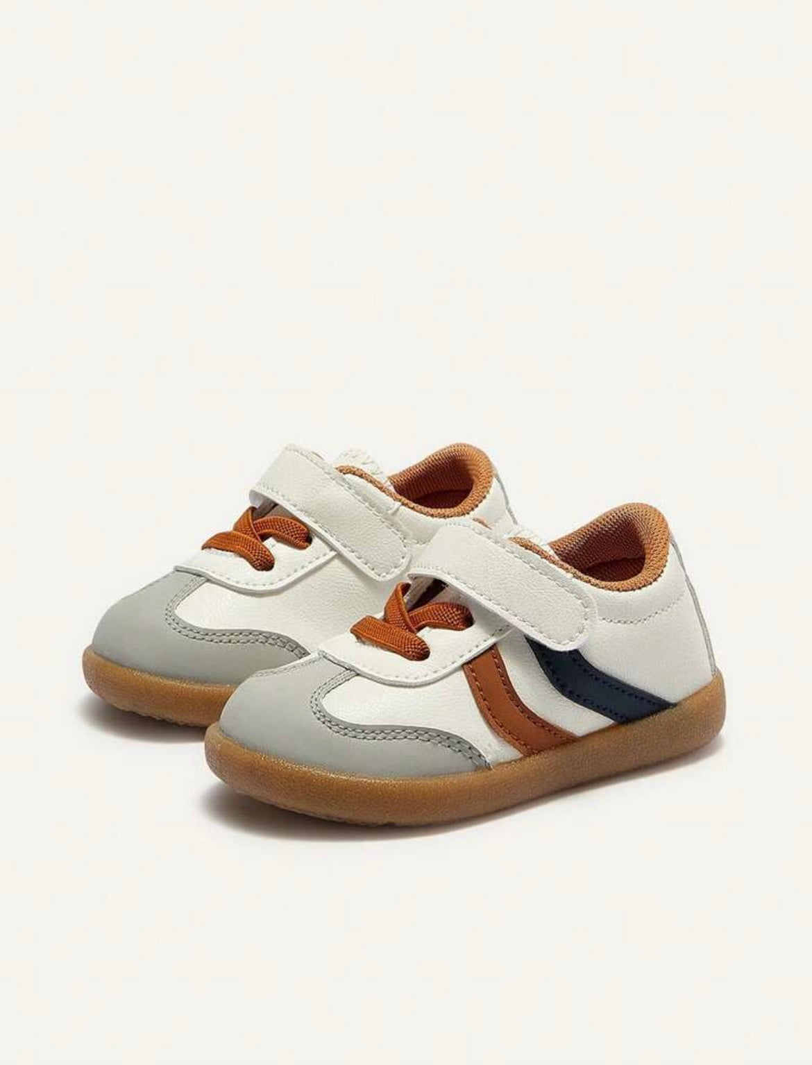 White and Gray Sneakers