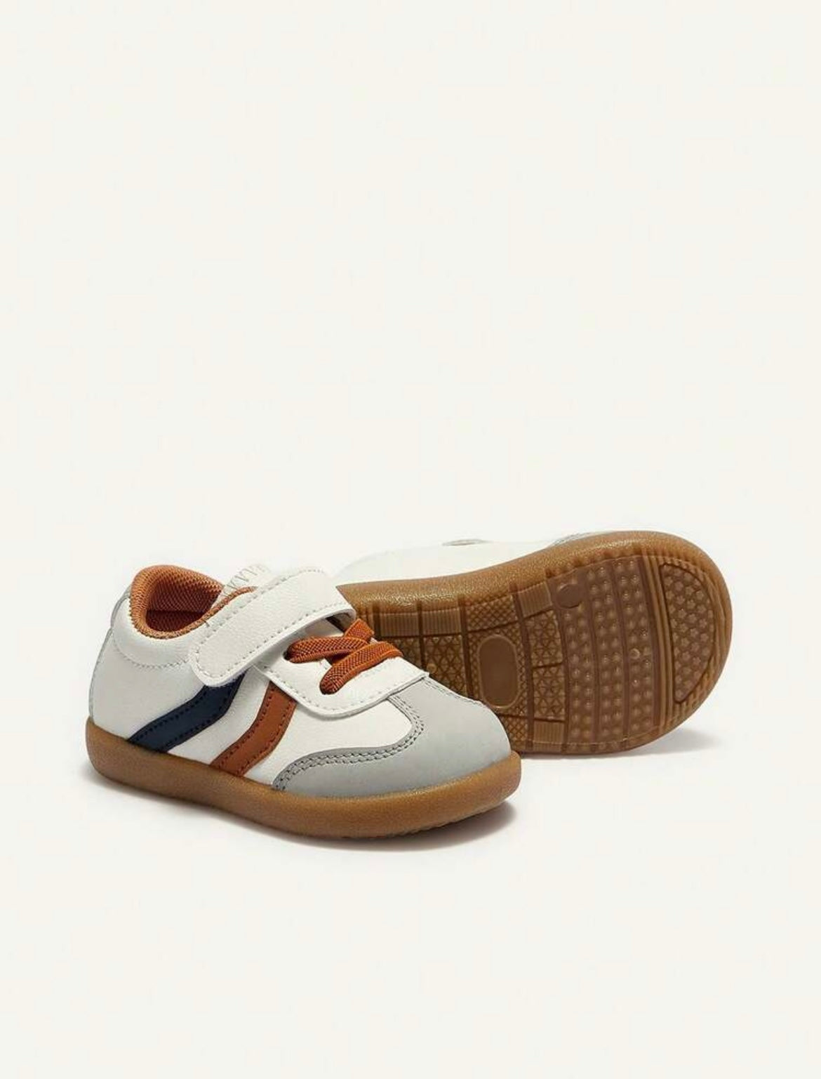 White and Gray Sneakers