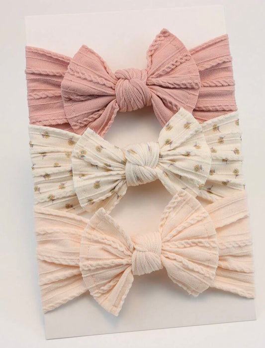 3 Pieces Set Bow Headband
