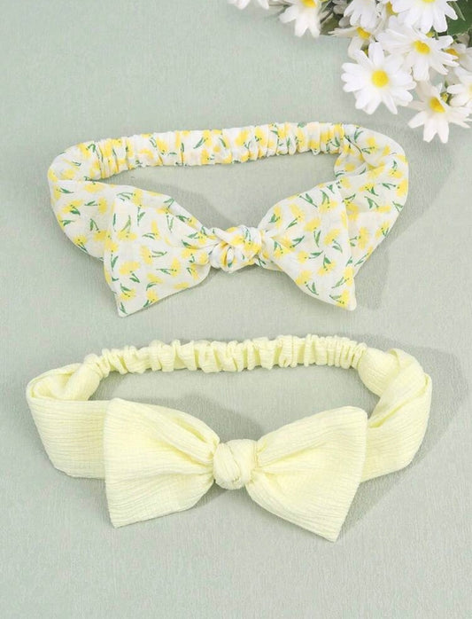 2 Pieces Set Floral Headbands