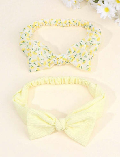 2 Pieces Set Floral Headbands