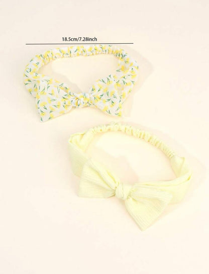 2 Pieces Set Floral Headbands