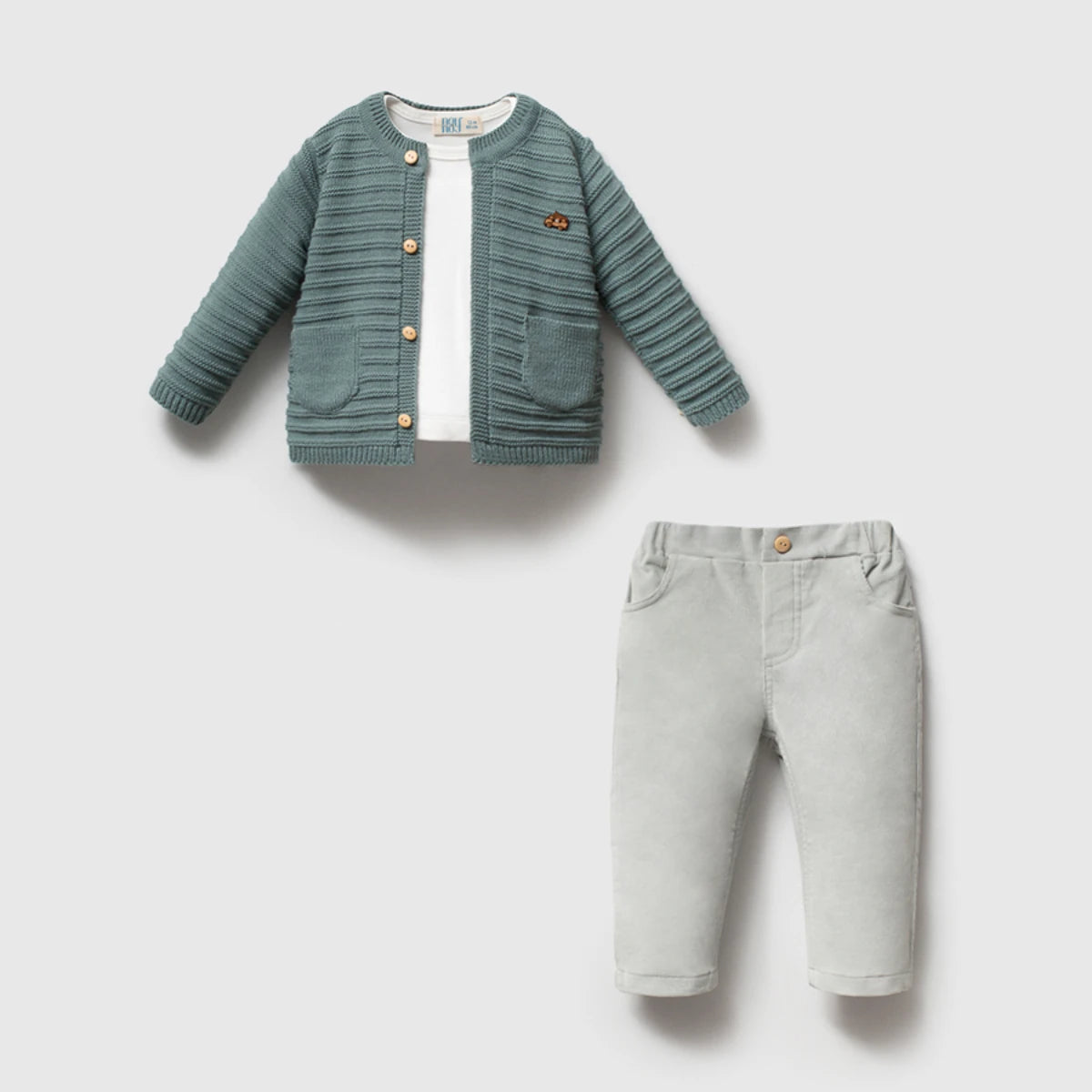 NOYNOY 3-Piece Knitted Cardigan Set