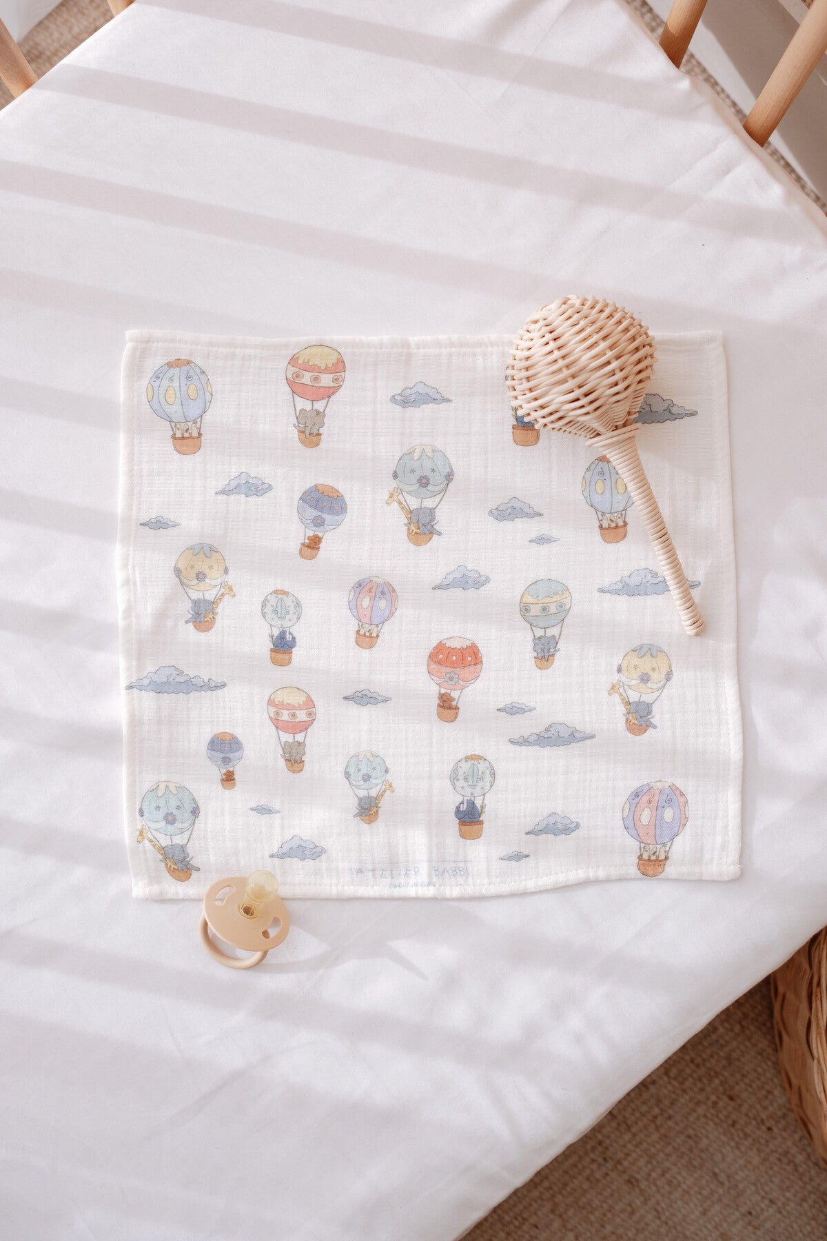 Atelier Babbi Newborn 30x30 cm Mouth Cloth - Cappadocia, 100% Cotton