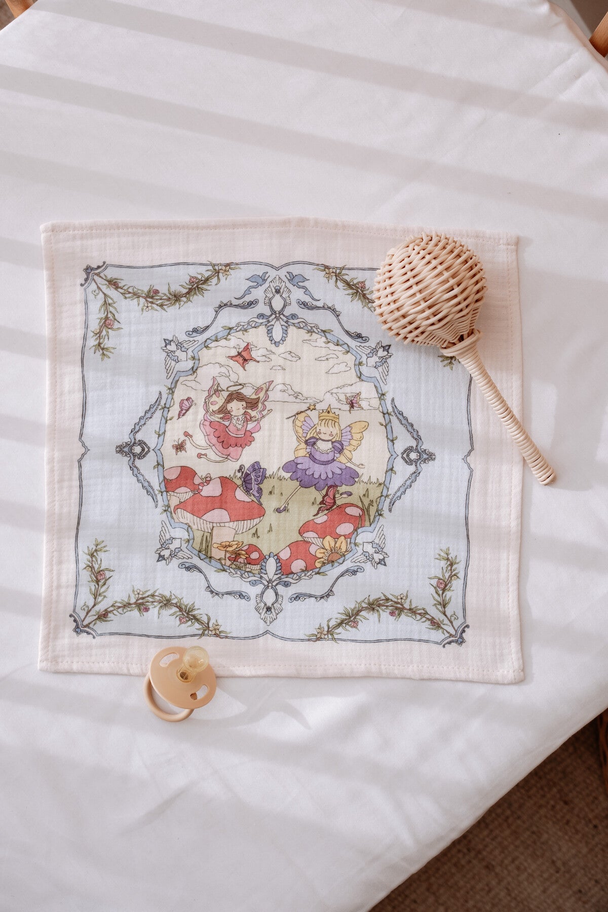 Atelier Babbi Newborn 30x30 cm Mouth Cloth - Fairy Tale, 100% Cotton