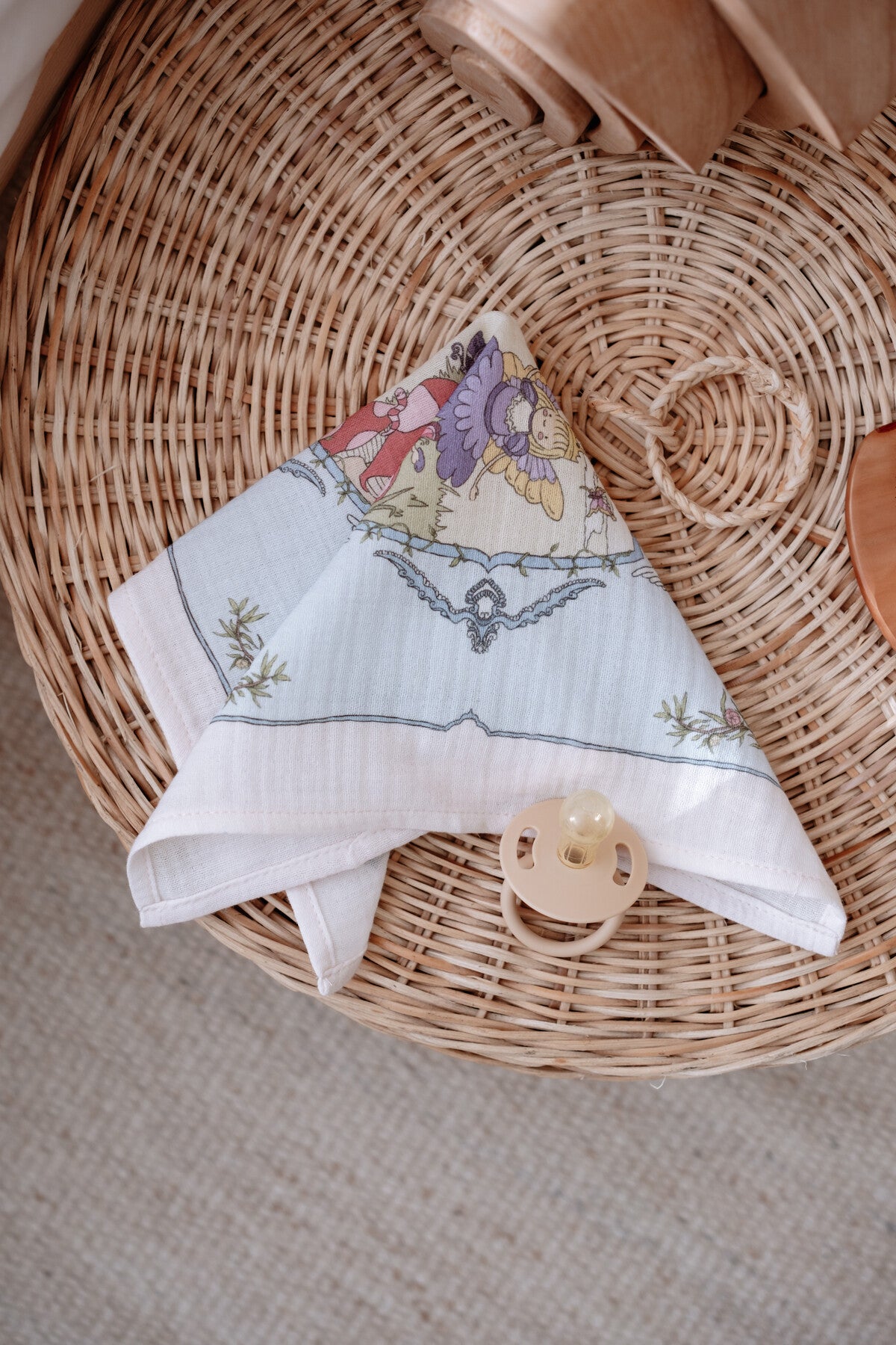 Atelier Babbi Newborn 30x30 cm Mouth Cloth - Fairy Tale, 100% Cotton