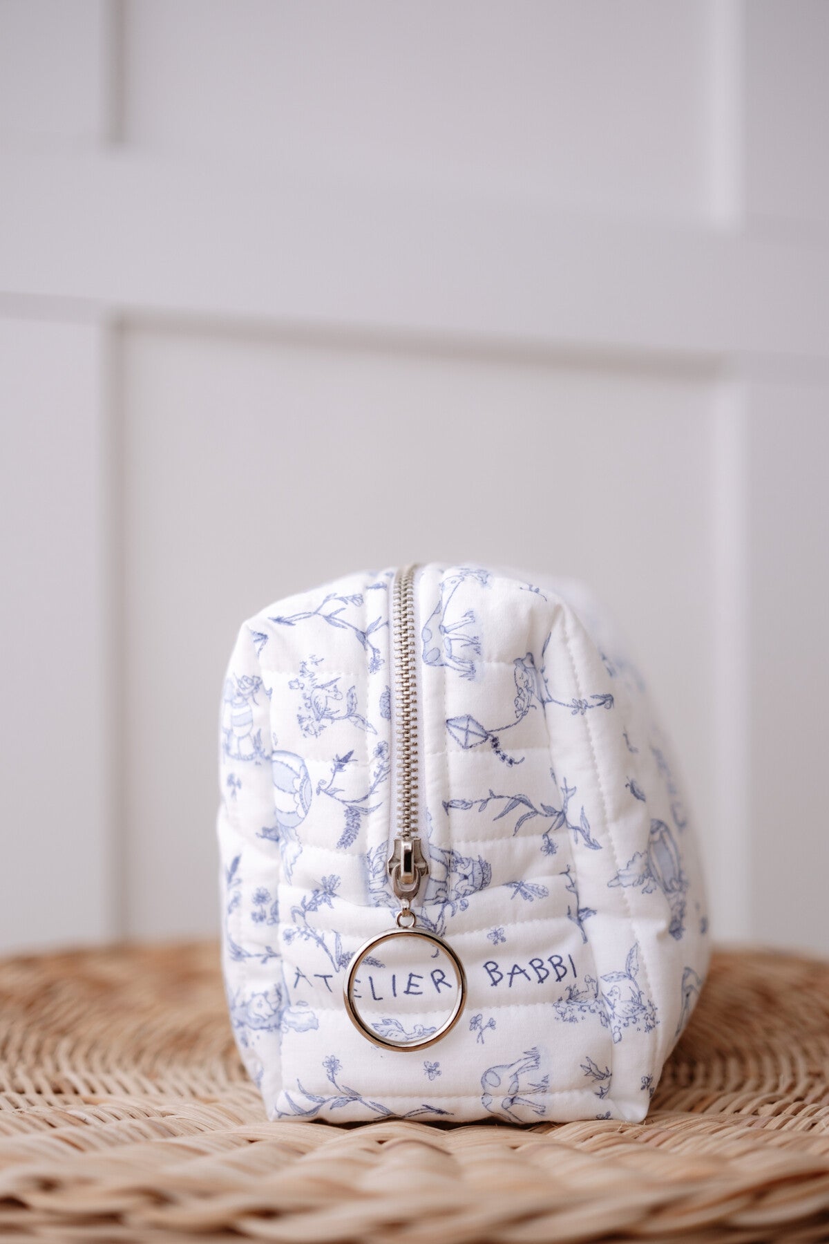 Atelier Babbi Baby Care Bag - Toile De Jouy / Blue