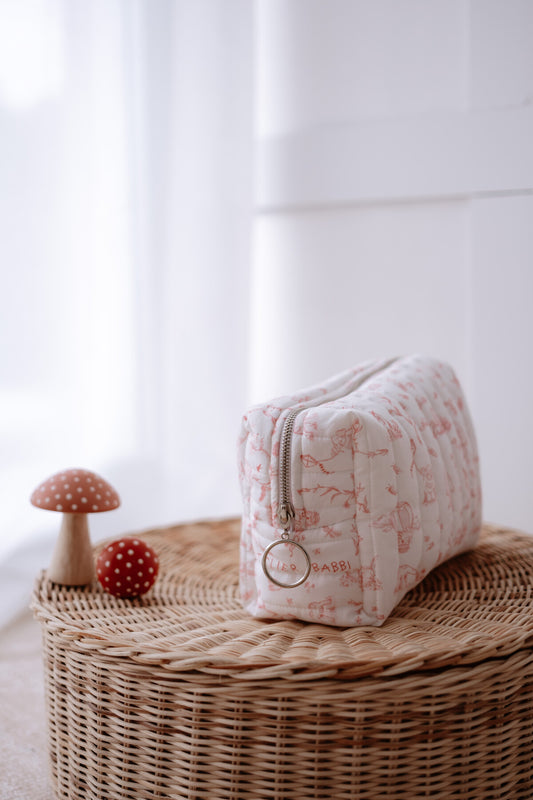 Atelier Babbi Baby Care Bag - Toile De Jouy / Pink