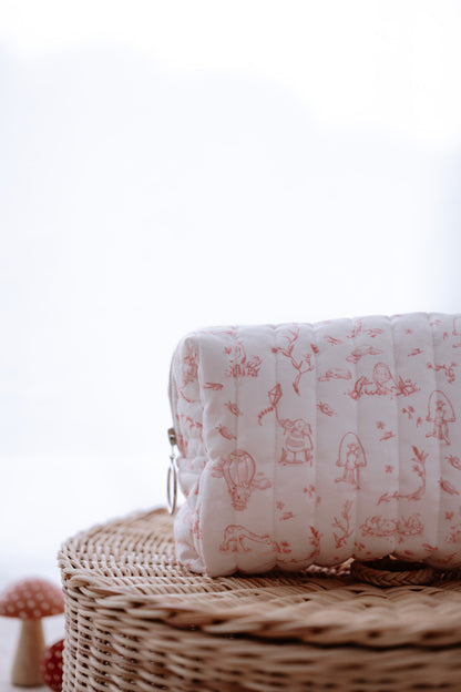 Atelier Babbi Baby Care Bag - Toile De Jouy / Pink