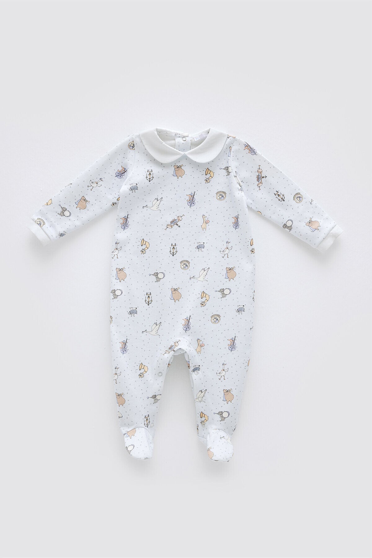 Atelier Babbi Newborn 2-Pieces Set - Theatre / Blue, 100% Cotton