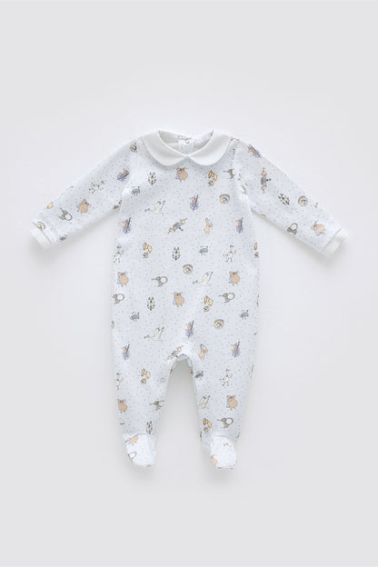 Atelier Babbi Newborn 2-Pieces Set - Theatre / Blue, 100% Cotton