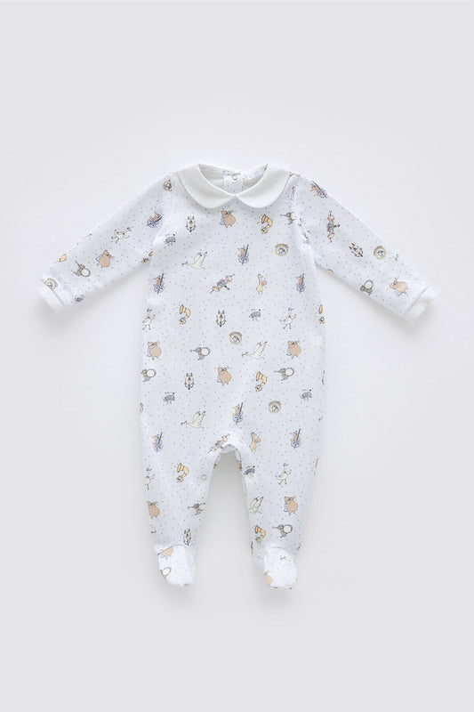 Atelier Babbi Baby Overall – Theatre / Blue, 100% Cotton