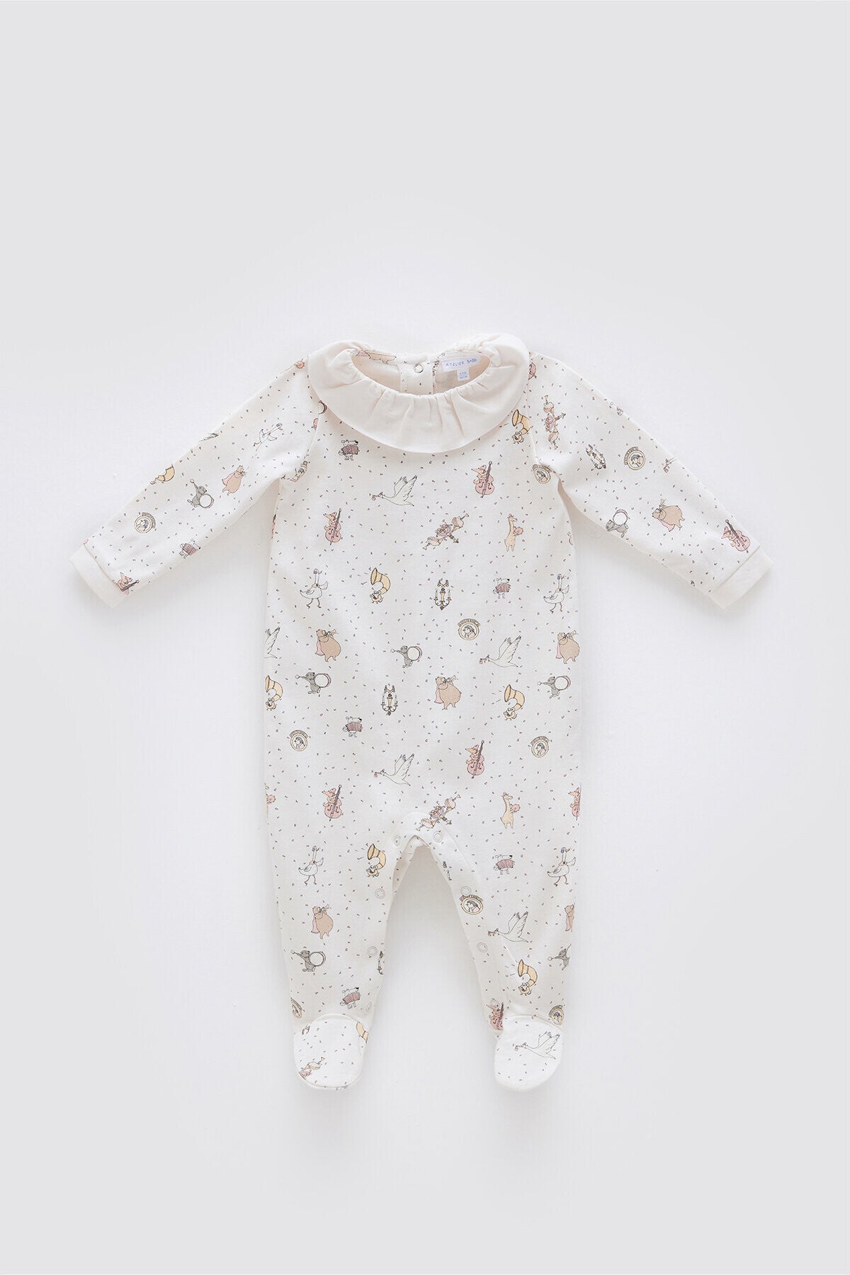 Atelier Babbi Baby Overall – Theatre / Pink, 100% Cotton