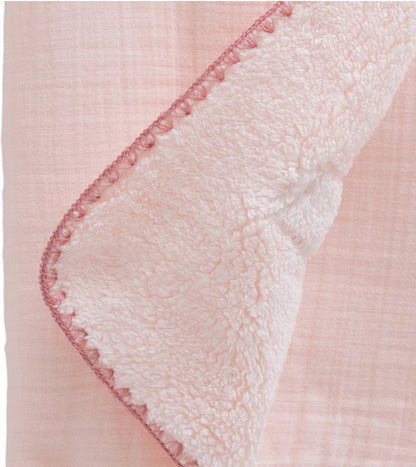 Caramell Pink Fluffy Fleeced Blanket 85x90 cm