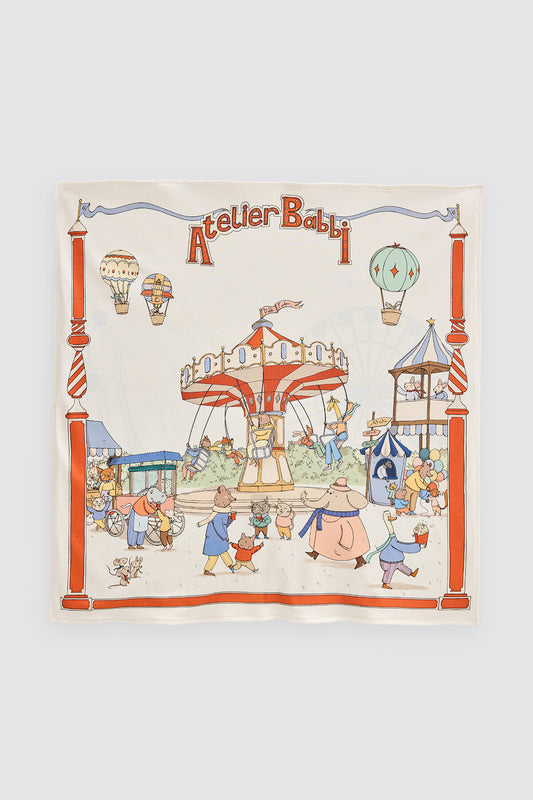 Atelier Babbi Muslin Blanket – Funfair, 100% Cotton