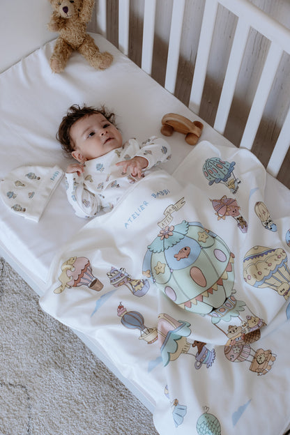 Atelier Babbi Double Sided Baby Blanket - Cappadocia, 100% Cotton