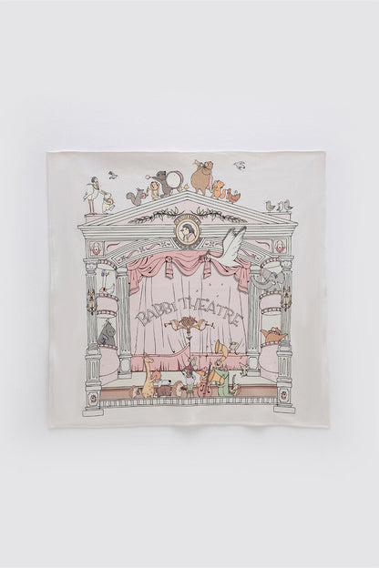 Atelier Babbi Double Sided Cotton Baby Blanket - Theatre / Pink, 100% Cotton