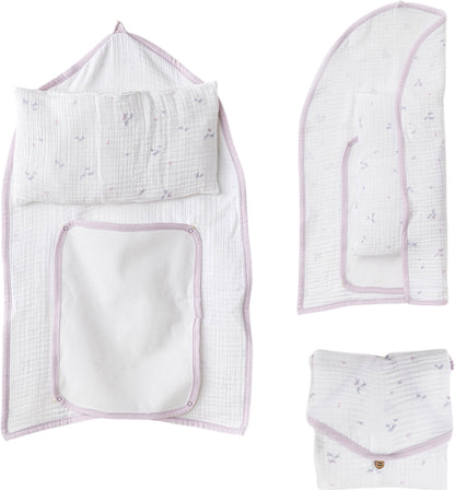 Andywawa Lilac Muslin Changing Mat