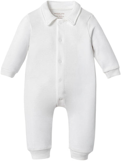 NIPPERLAND Unisex Gray 2-Pieces Zipper Romper