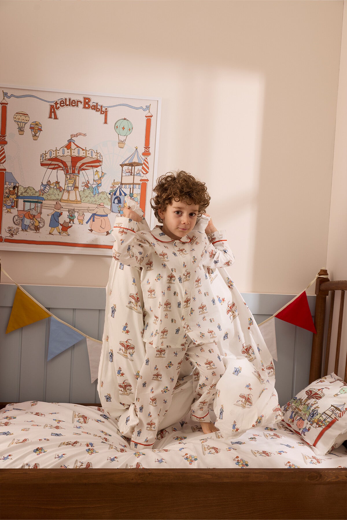 Atelier Babbi Pajama Set - Funfair, 100% Cotton
