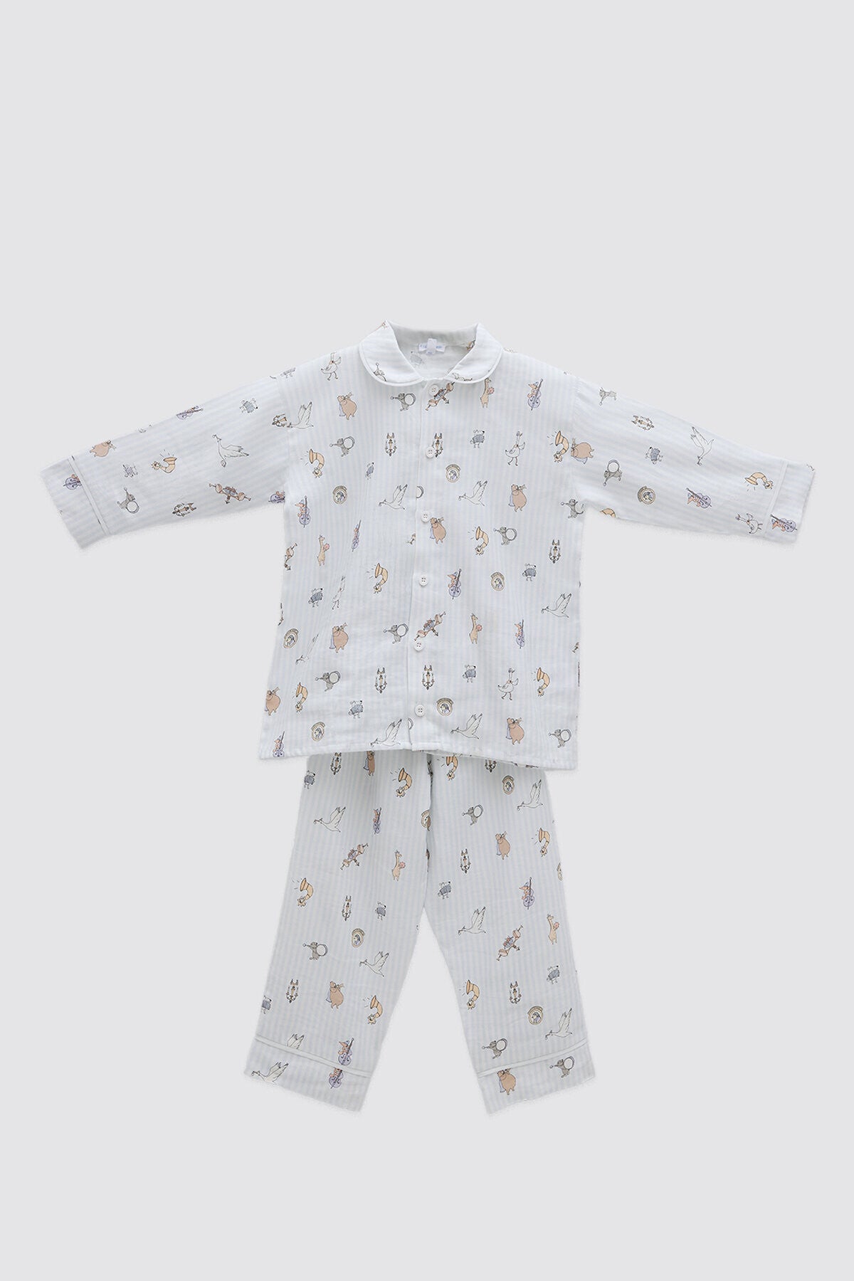 Atelier Babbi Pyjama Set - Theatre / Blue, 100% Cotton