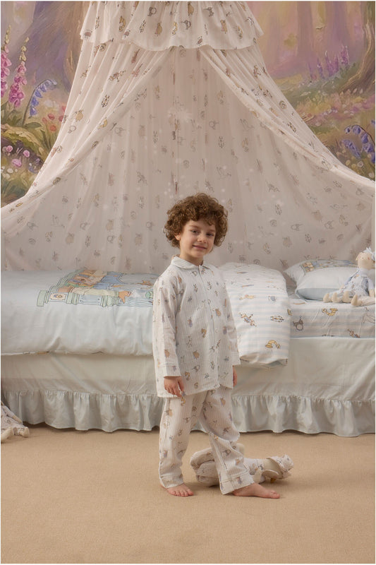 Atelier Babbi Pyjama Set - Theatre / Blue, 100% Cotton