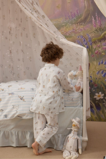 Atelier Babbi Pyjama Set - Theatre / Blue, 100% Cotton