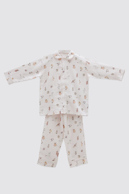 Atelier Babbi Pajama Set - Theatre / Pink, 100% Cotton