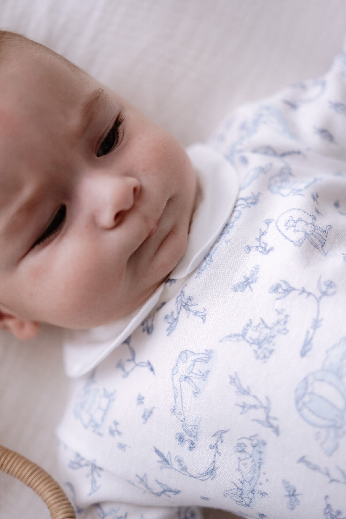 Atelier Babbi Baby Overall – Toile De Jouy /Blue, 100% Cotton