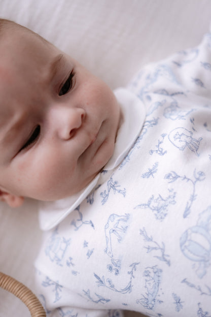 Atelier Babbi Baby Overall – Toile De Jouy /Blue, 100% Cotton