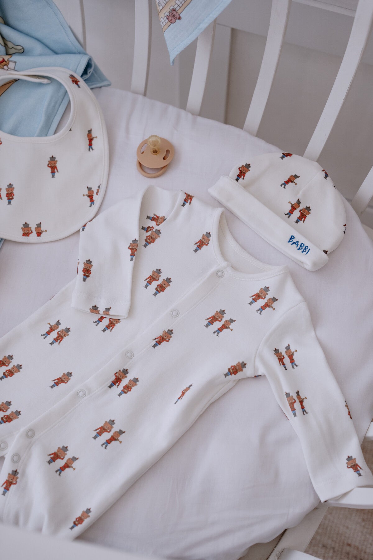 Atelier Babbi Newborn 5-Pieces Set - Tin Soldier, 100% Cotton