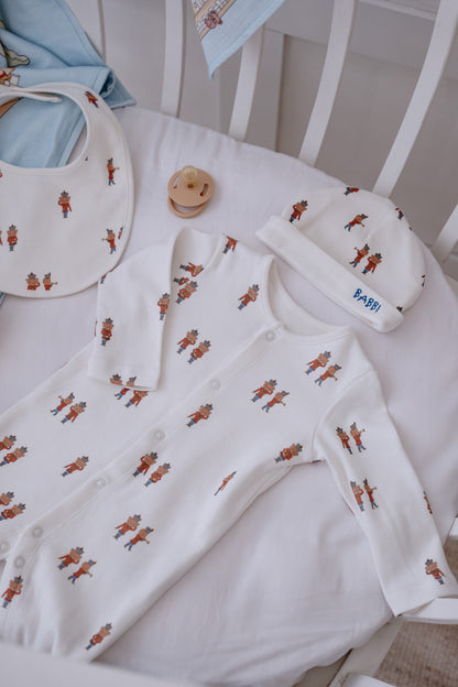Atelier Babbi Newborn 4-Pieces Set - Tin Soldier, 100% Cotton